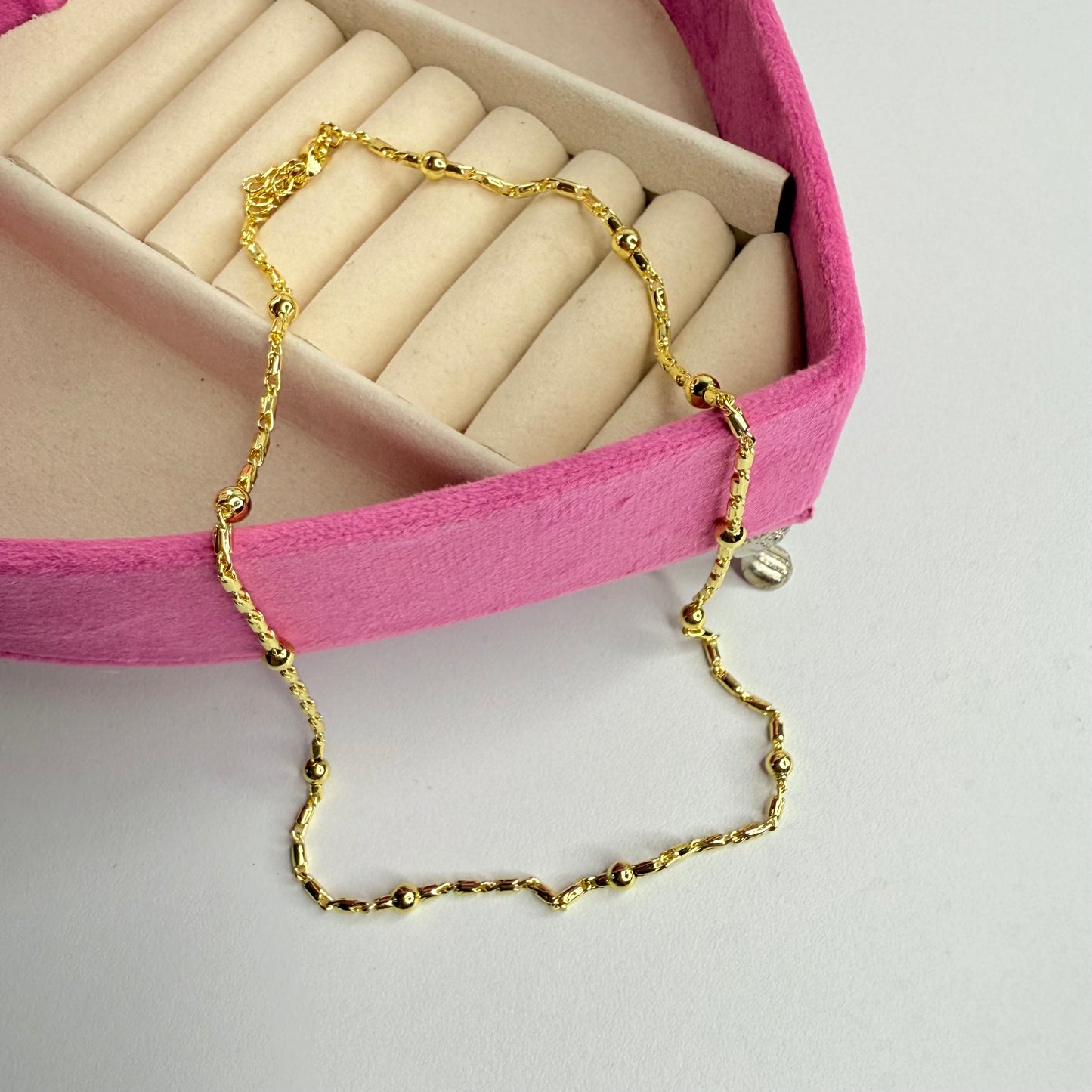 Collar círculos CHAPA DE ORO 18k(U5)