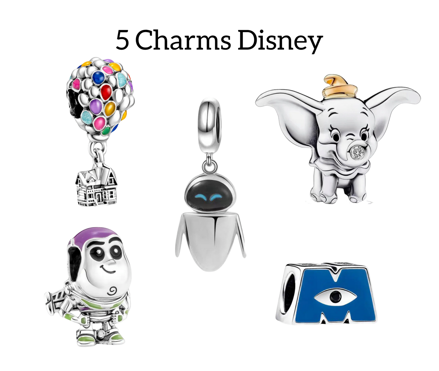 Set 5 Charms Disney
