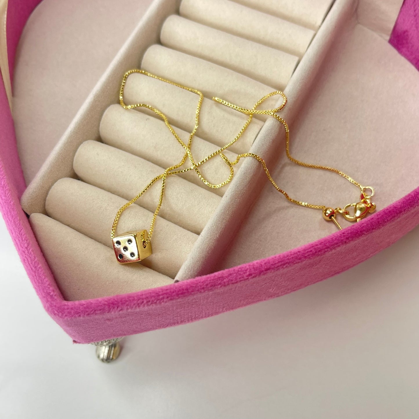 Collar dado CHAPA DE ORO 18k(A155)