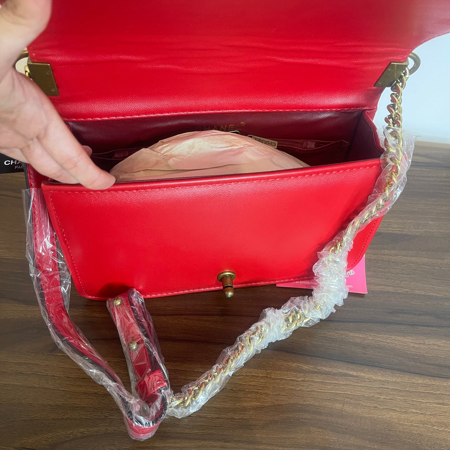 Bolsa roja imt ch USA