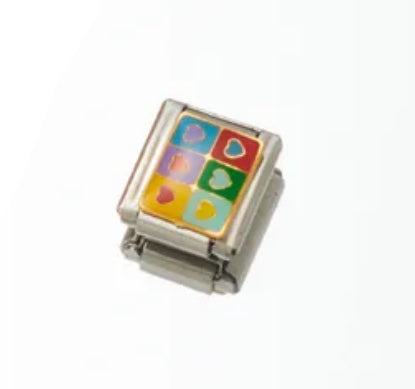 Charm italiano corazones(W48)