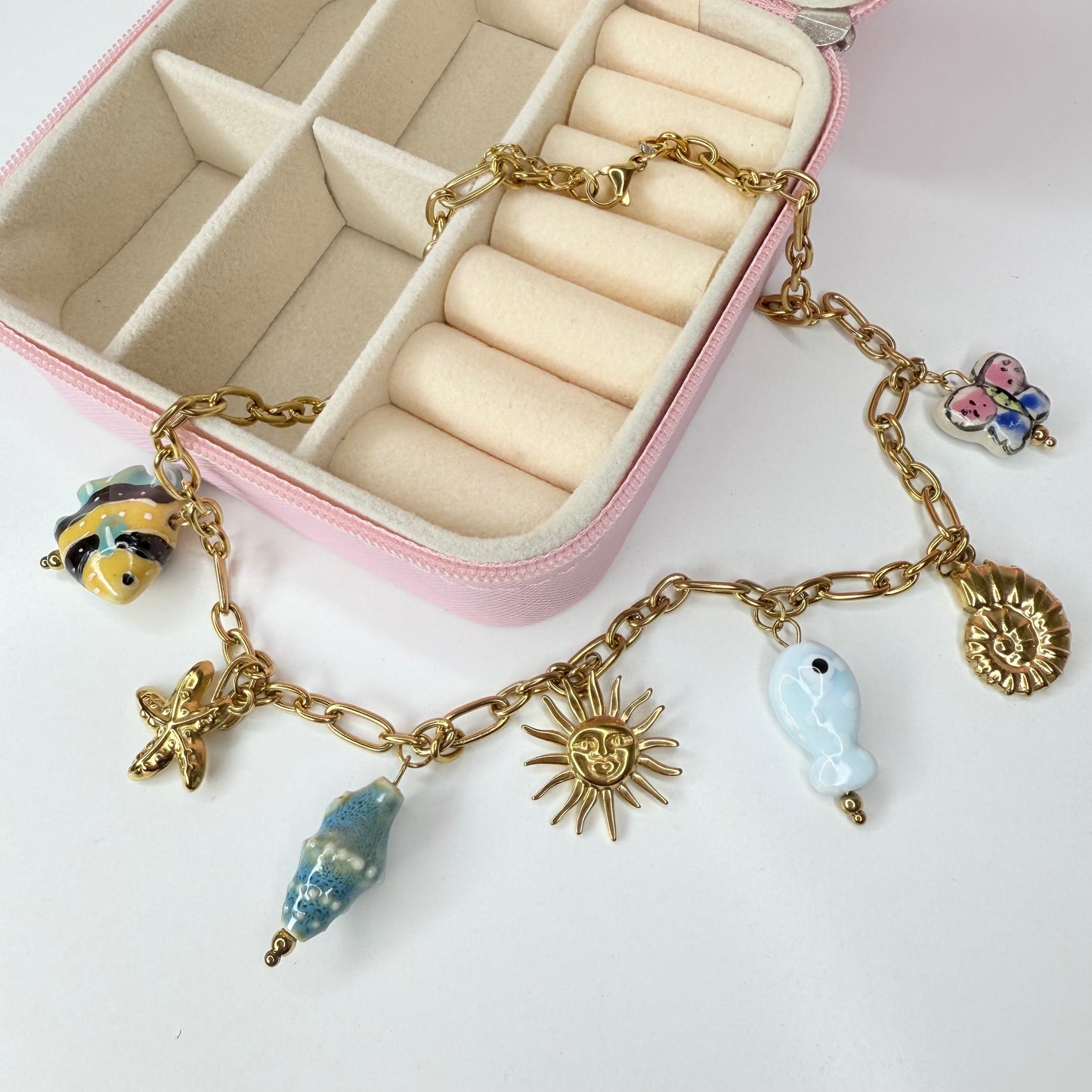 Collar marino CHAPA DE ORO 18k(I135)