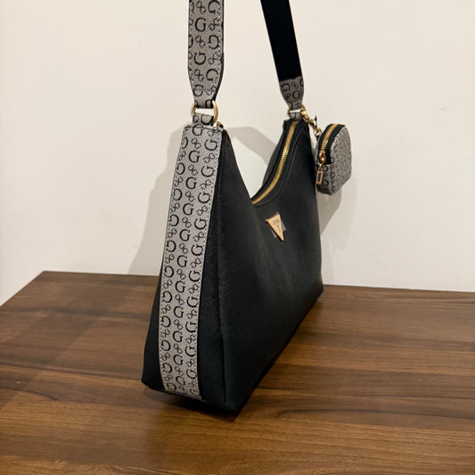Bolsa mediana Guess negra USA