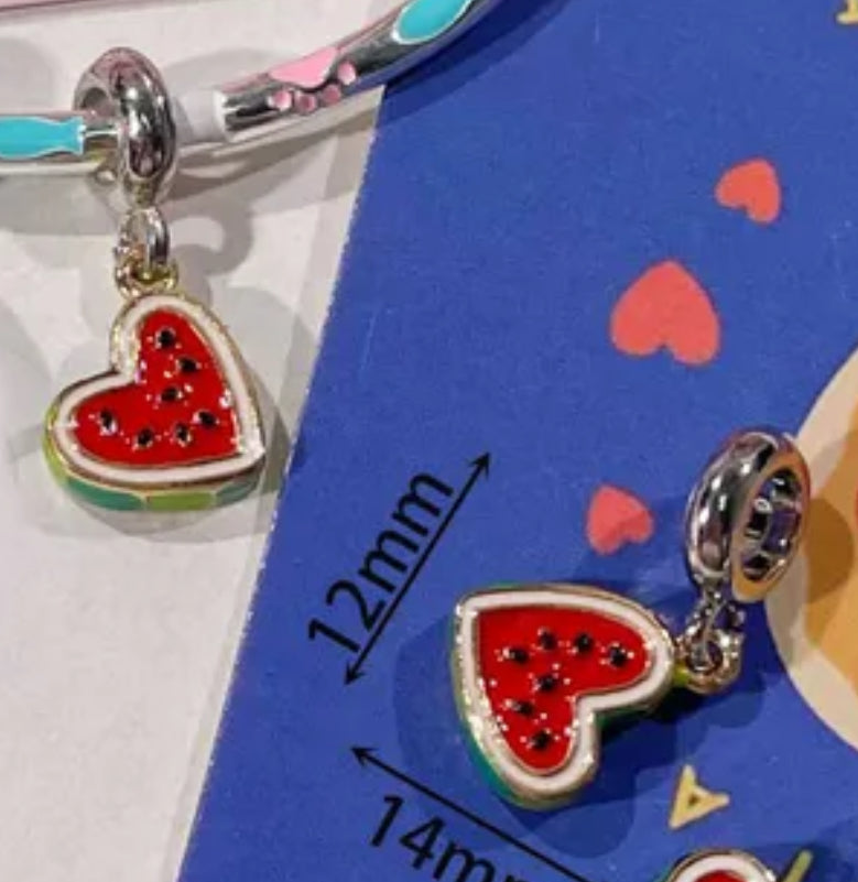 Charm sandía corazón(M149)