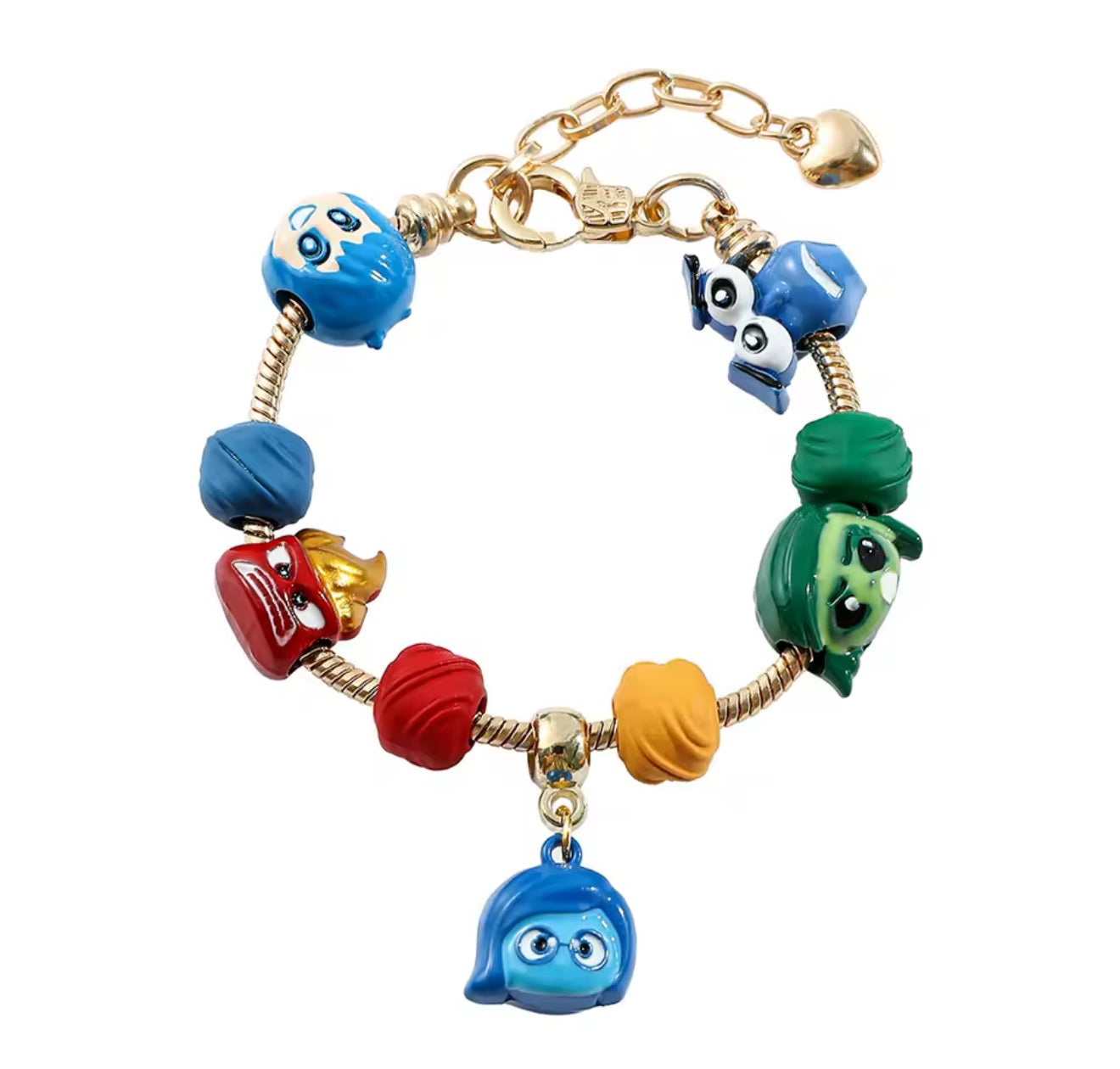 Pulsera ajustable Intensamente Charms 9pzs(I229)