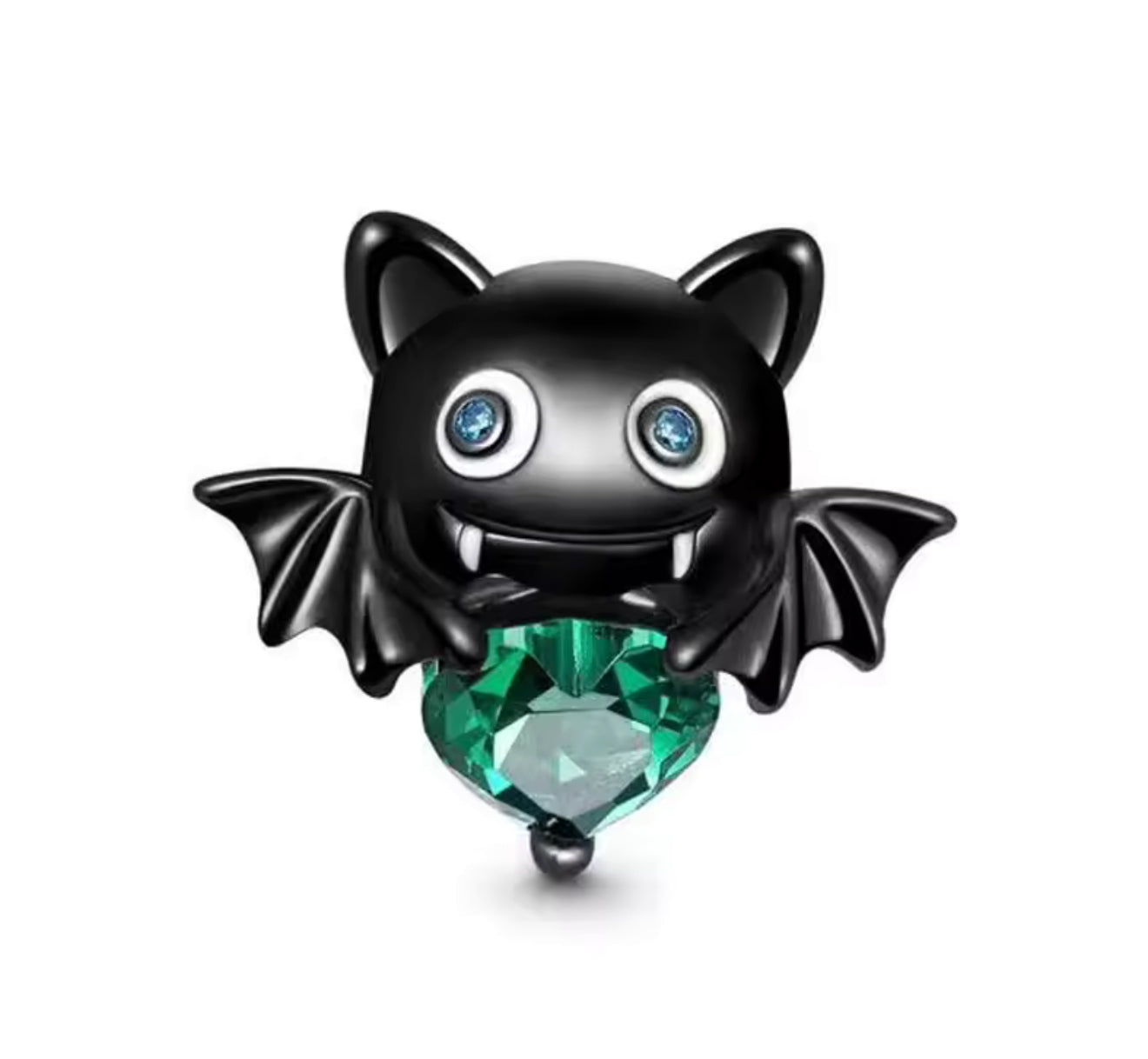 Charm dragones corazón verde(A150)