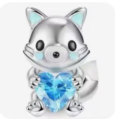 Charm zorro azul(X75)