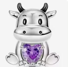 Charm vaca morado(E271)