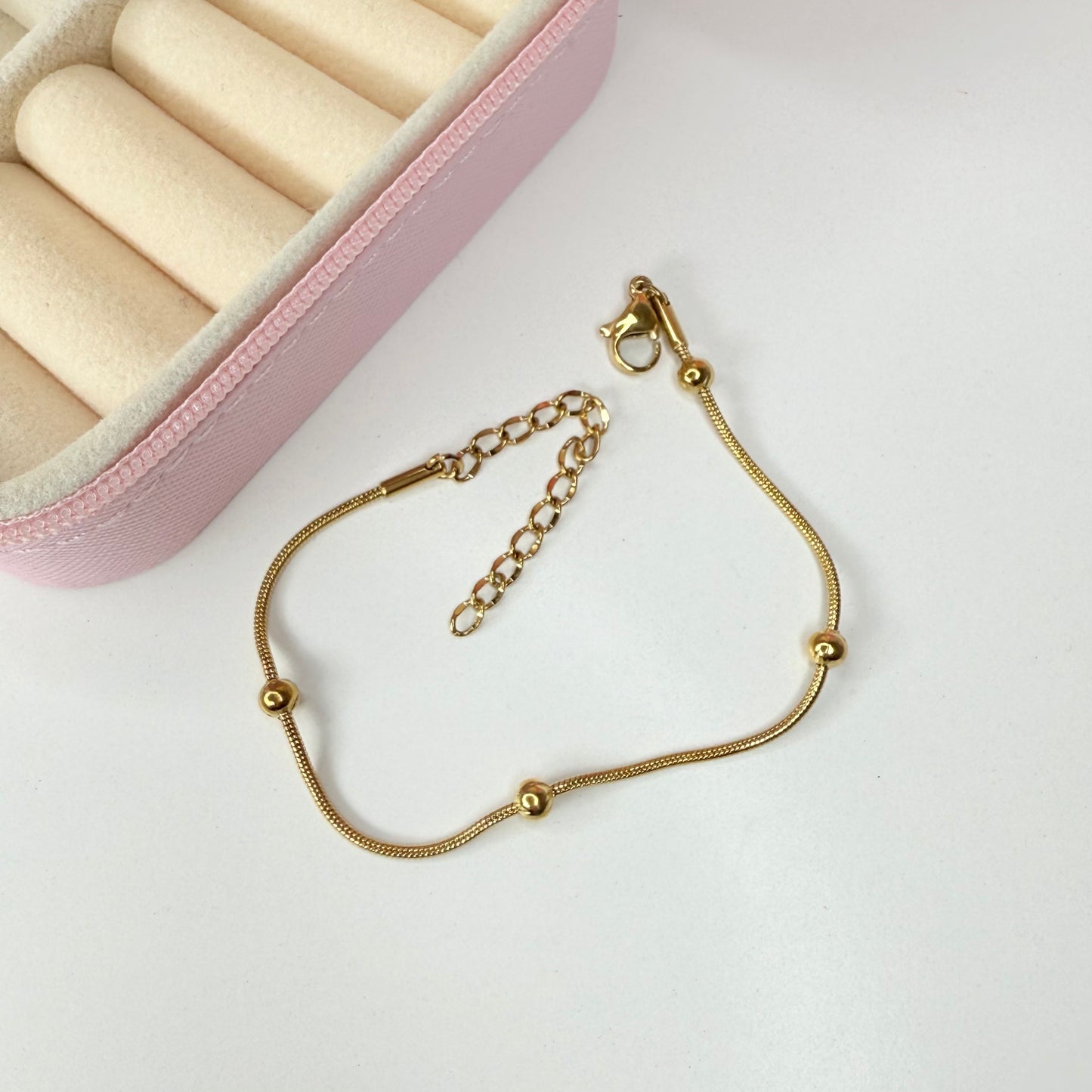 Pulsera clásica CHAPA DE ORO 18k(C106)