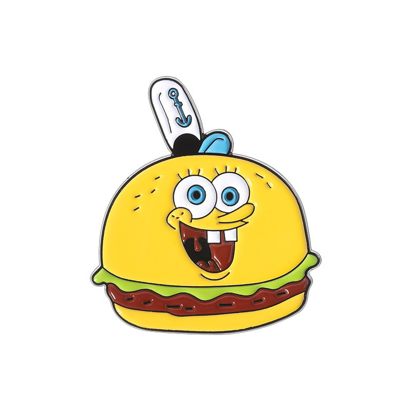 Pin hamburguesa bob esponja(M191)