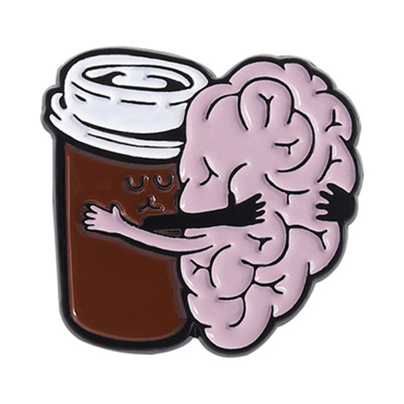 Pin amo el café cerebro(M189)