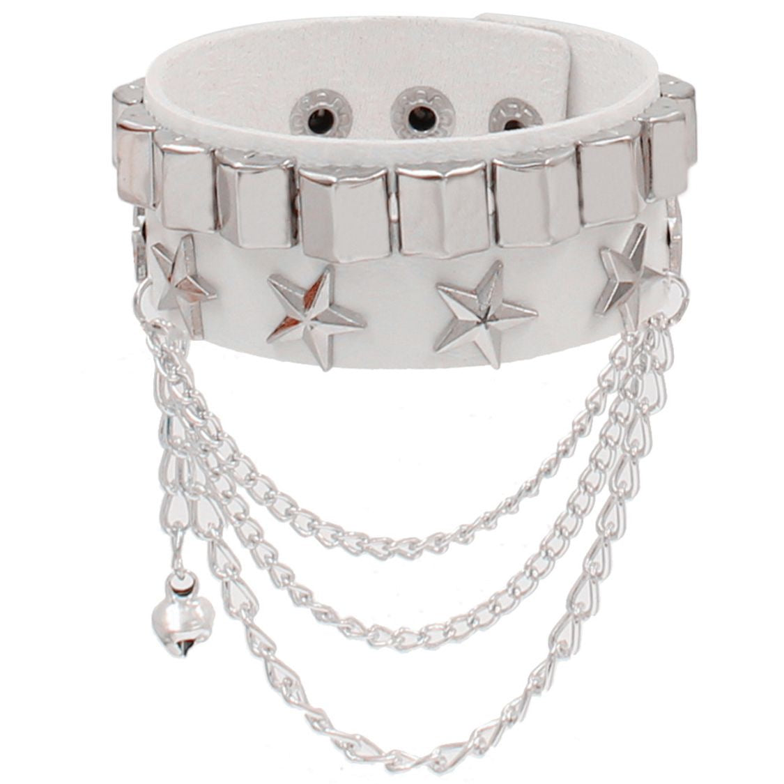 Pulsera blanca estrellas