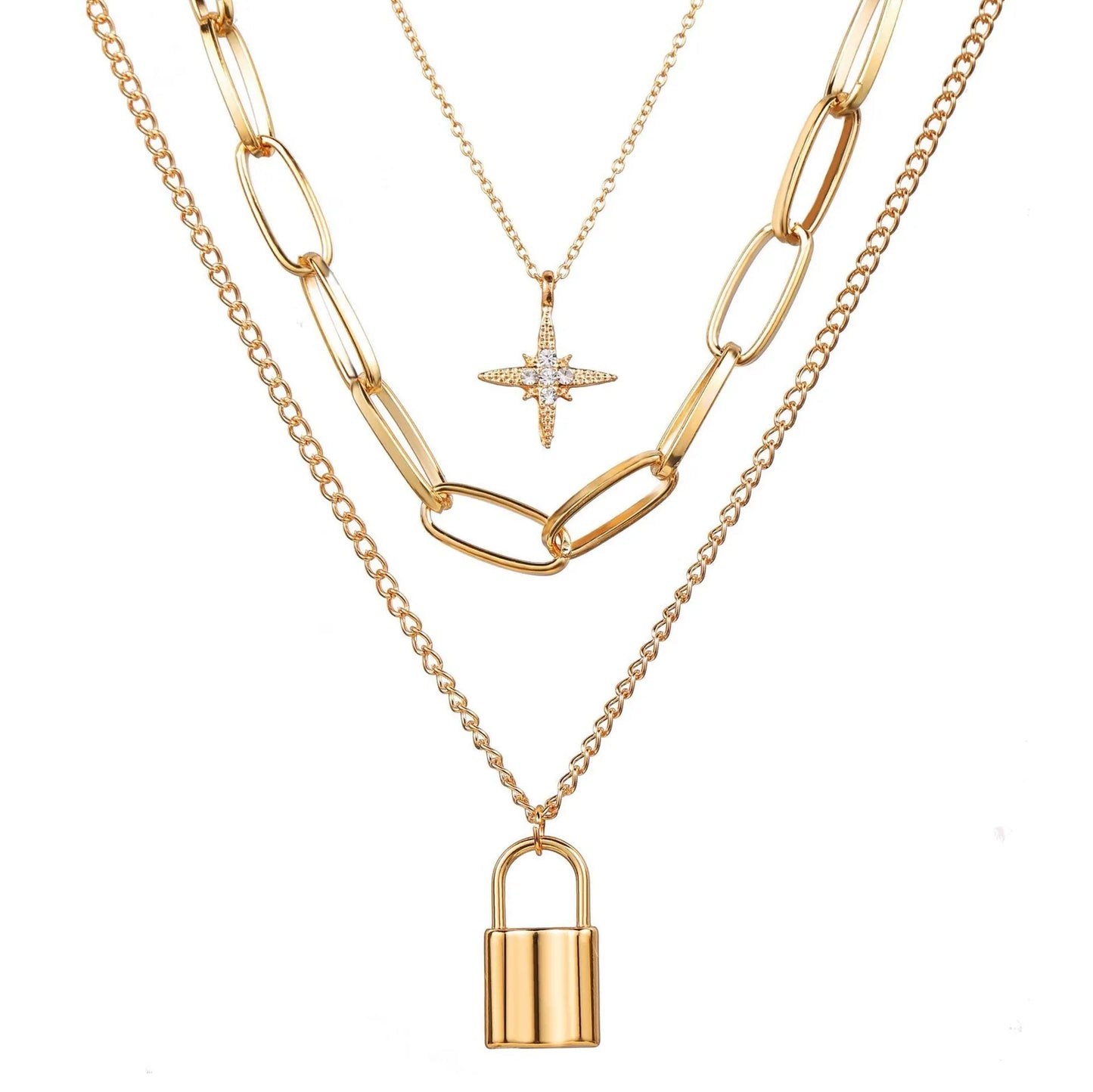Collar capas estrella(E162)