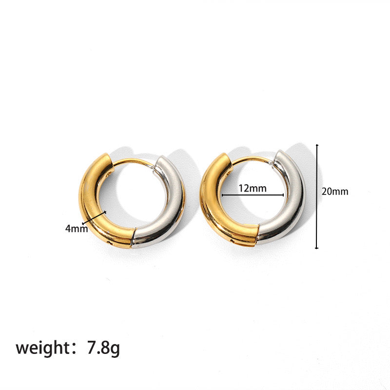 Aretes ACERO INOXIDABLE duo(L194)
