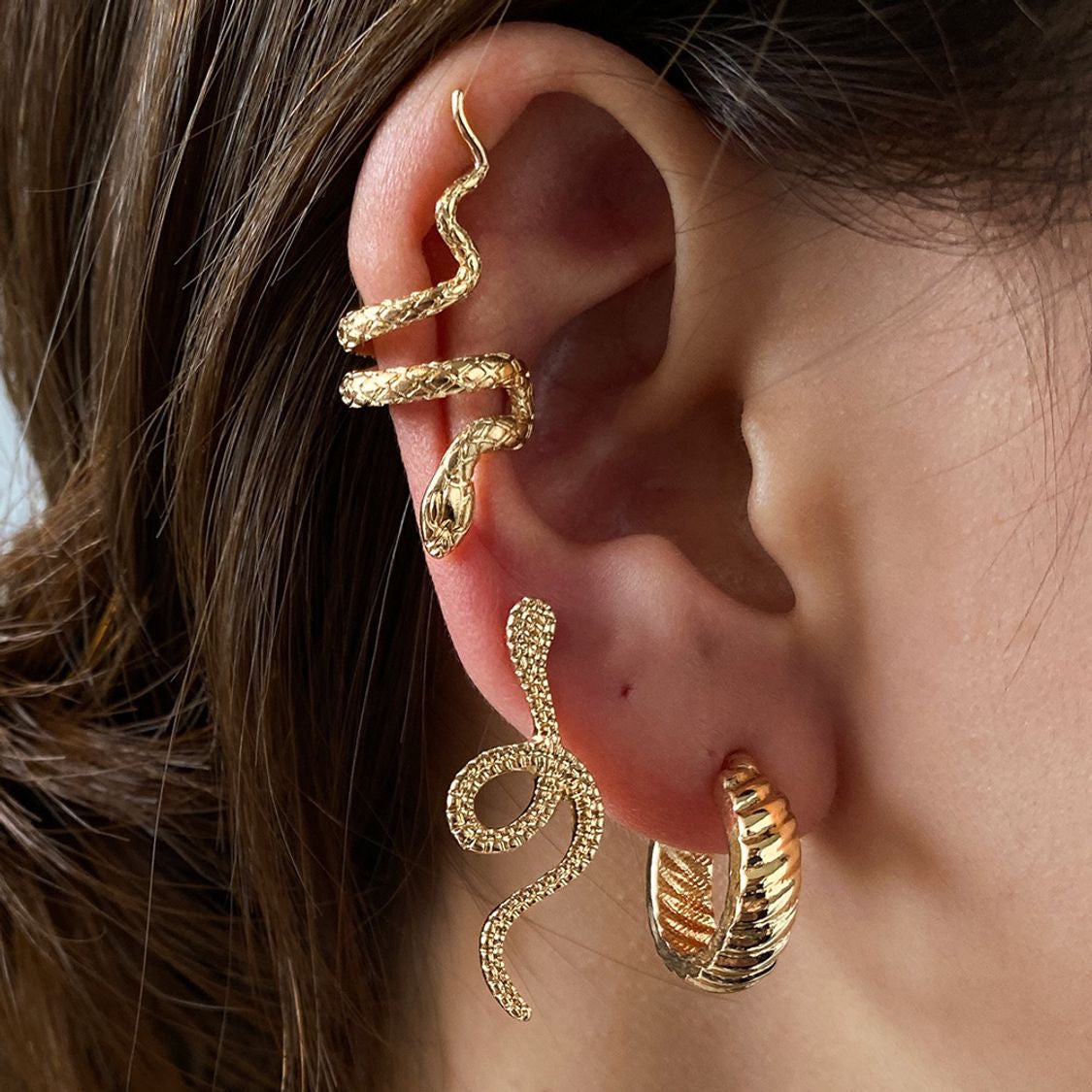 Aretes set serpientes 3 pzs(M135)