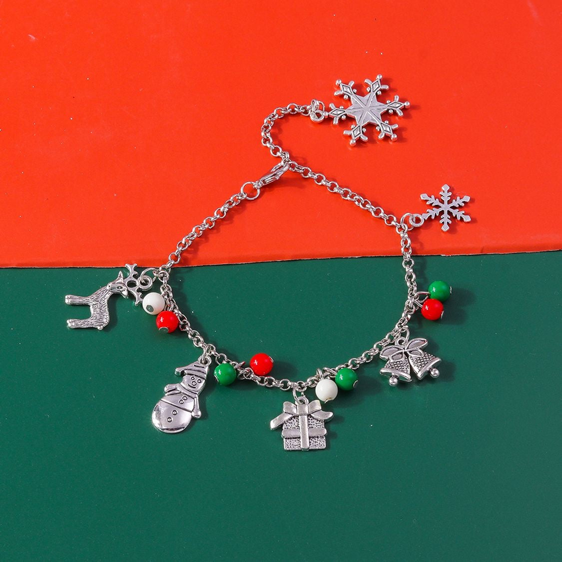 Pulsera navidad plateado(L191)