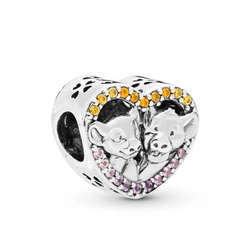 Charm rey leon corazón (I22)