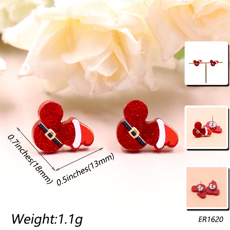 Aretes mickey navidad(S123.5)