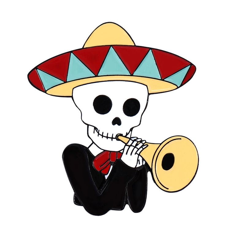 Pin calavera mariachi(Q7)