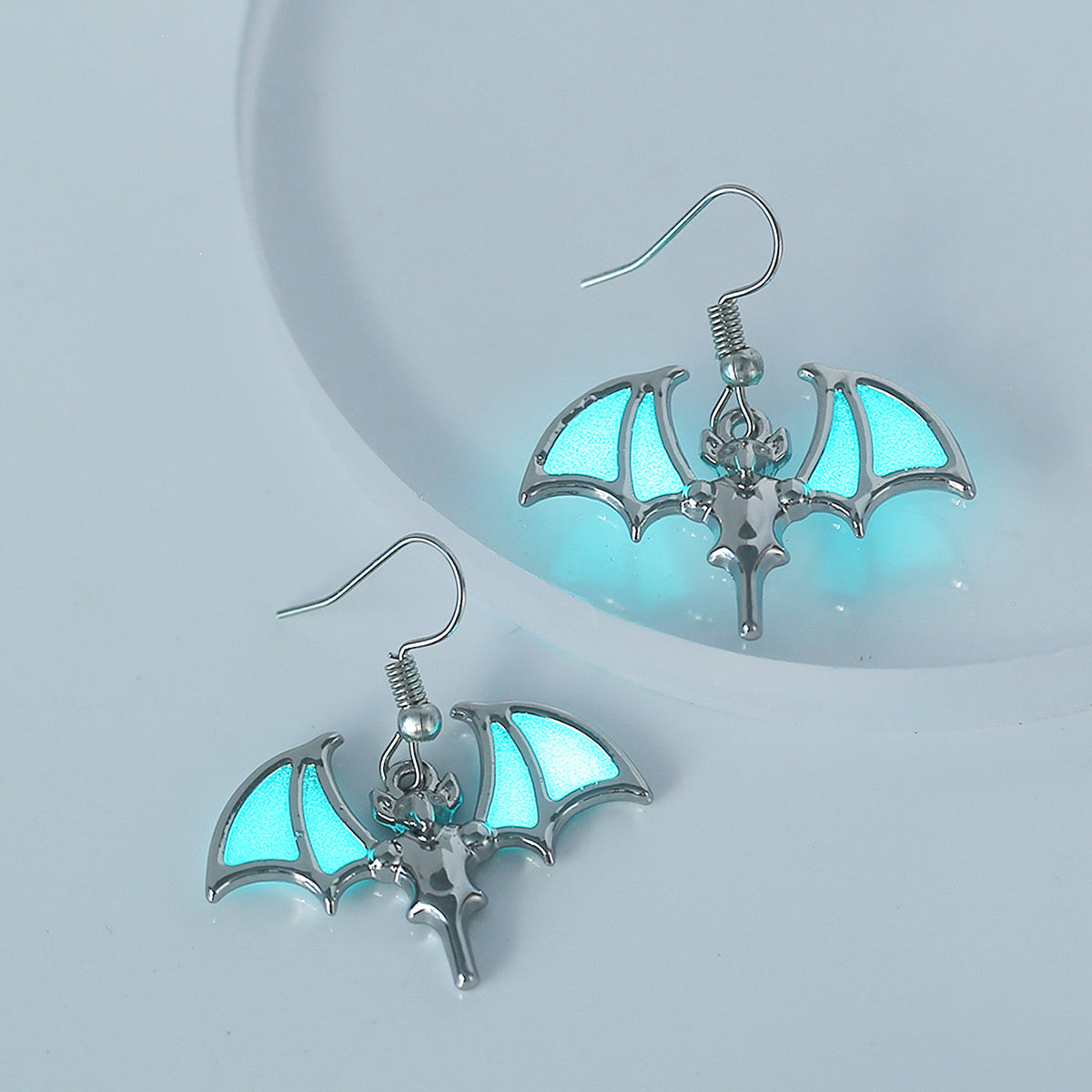 Aretes murcielago brillante(K155)