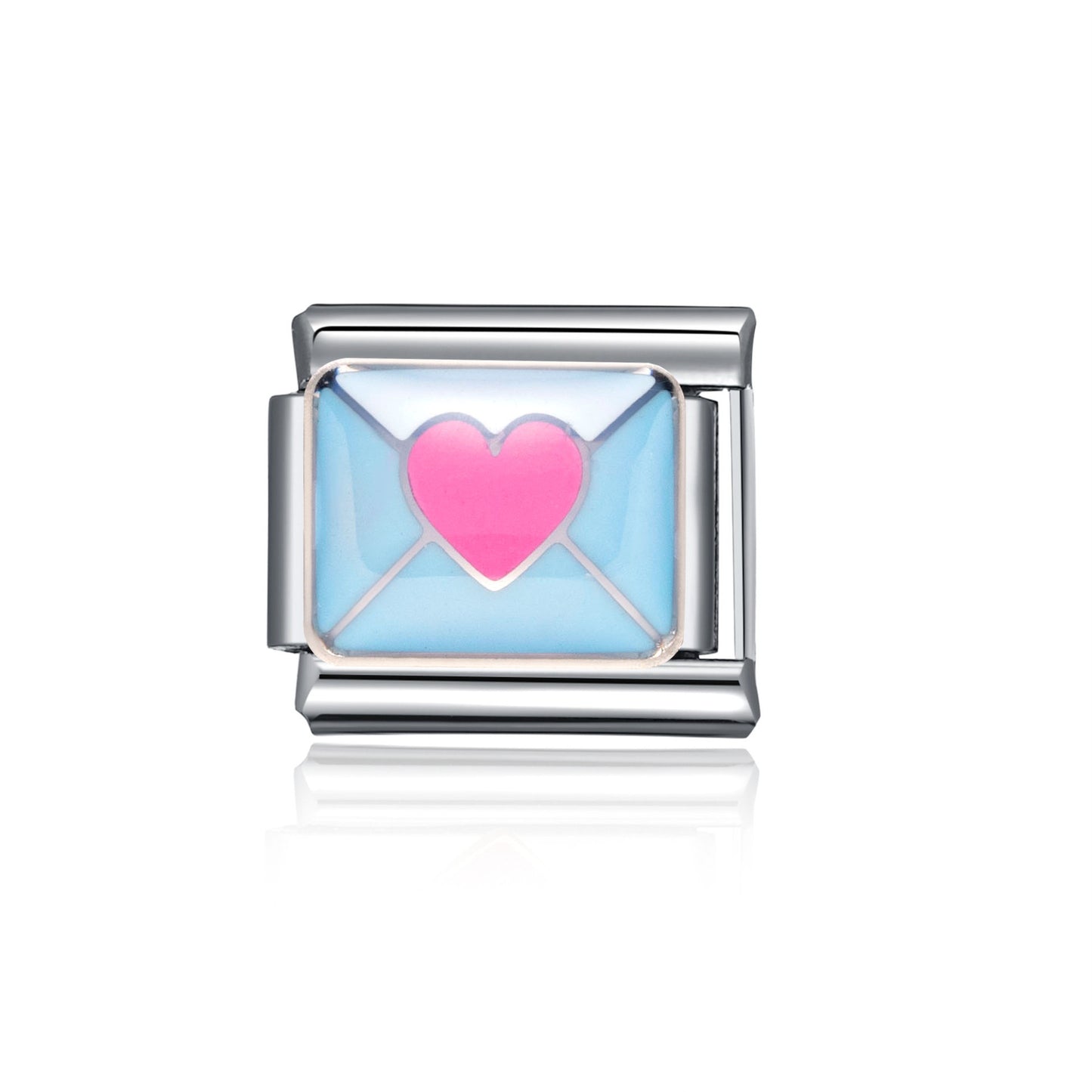 Charm italiano carta corazón(W54)