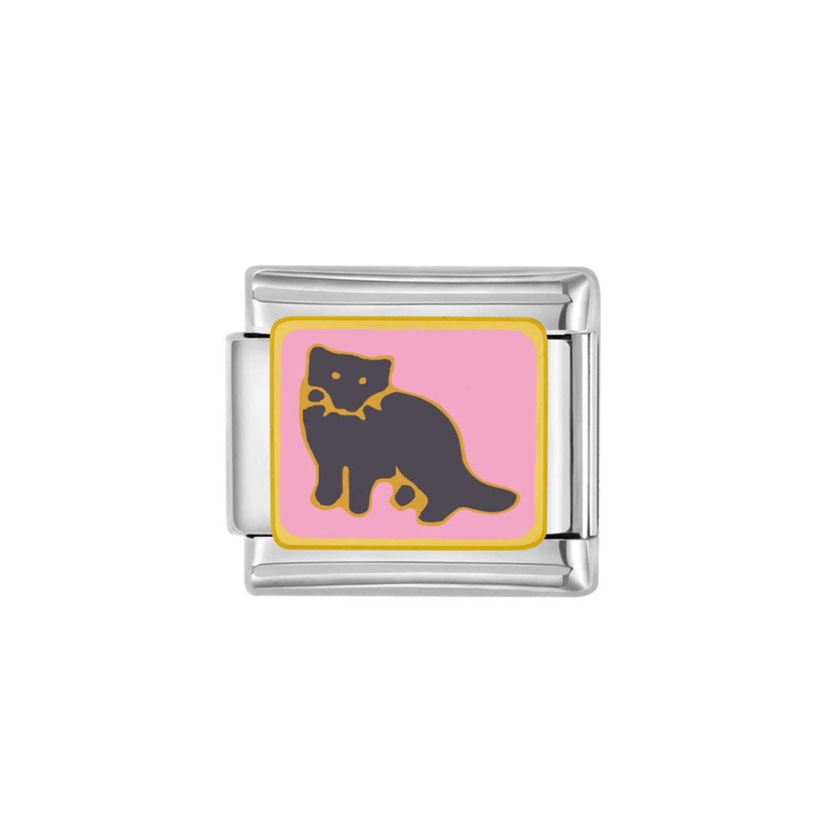 Charm italiano gato negro(W46)