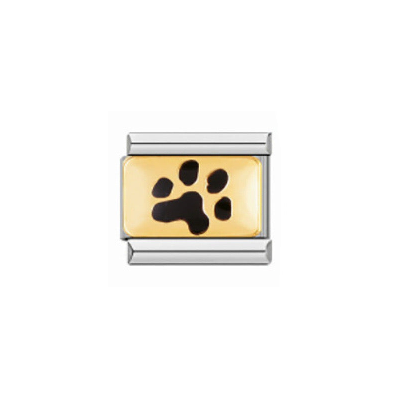 Charm italiano huella perro(W35)