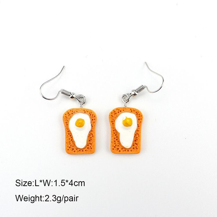 Aretes pan huevo(B135)