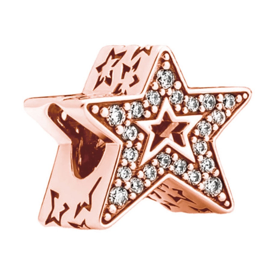 Charm estrella dorado(E137)