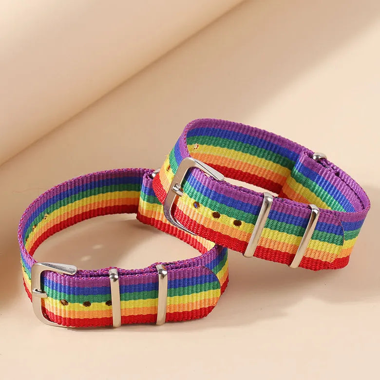 Pulseras set 2 pzs arcoiris lgbt(J147)