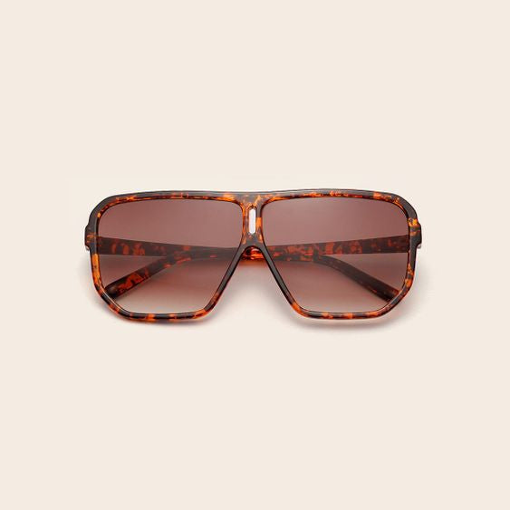 Lente de sol negro & cafe (I222)