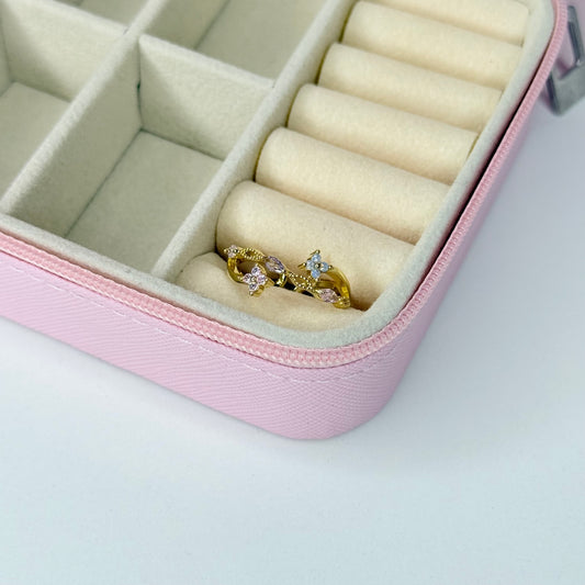 Anillo mariposa ajustable CHAPA DE ORO 18k(K179)