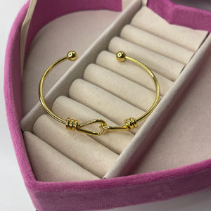 Pulsera ajustable CHAPA DE ORO 18k(R40)