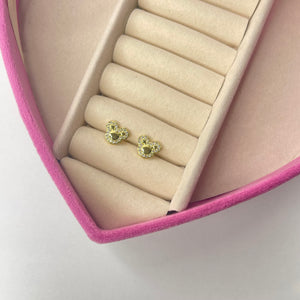 Aretes Mickey CHAPA DE ORO 18k(K186)