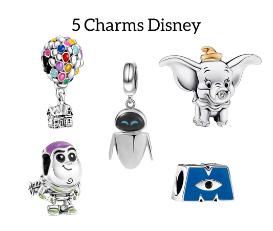 Set 5 Charms Disney