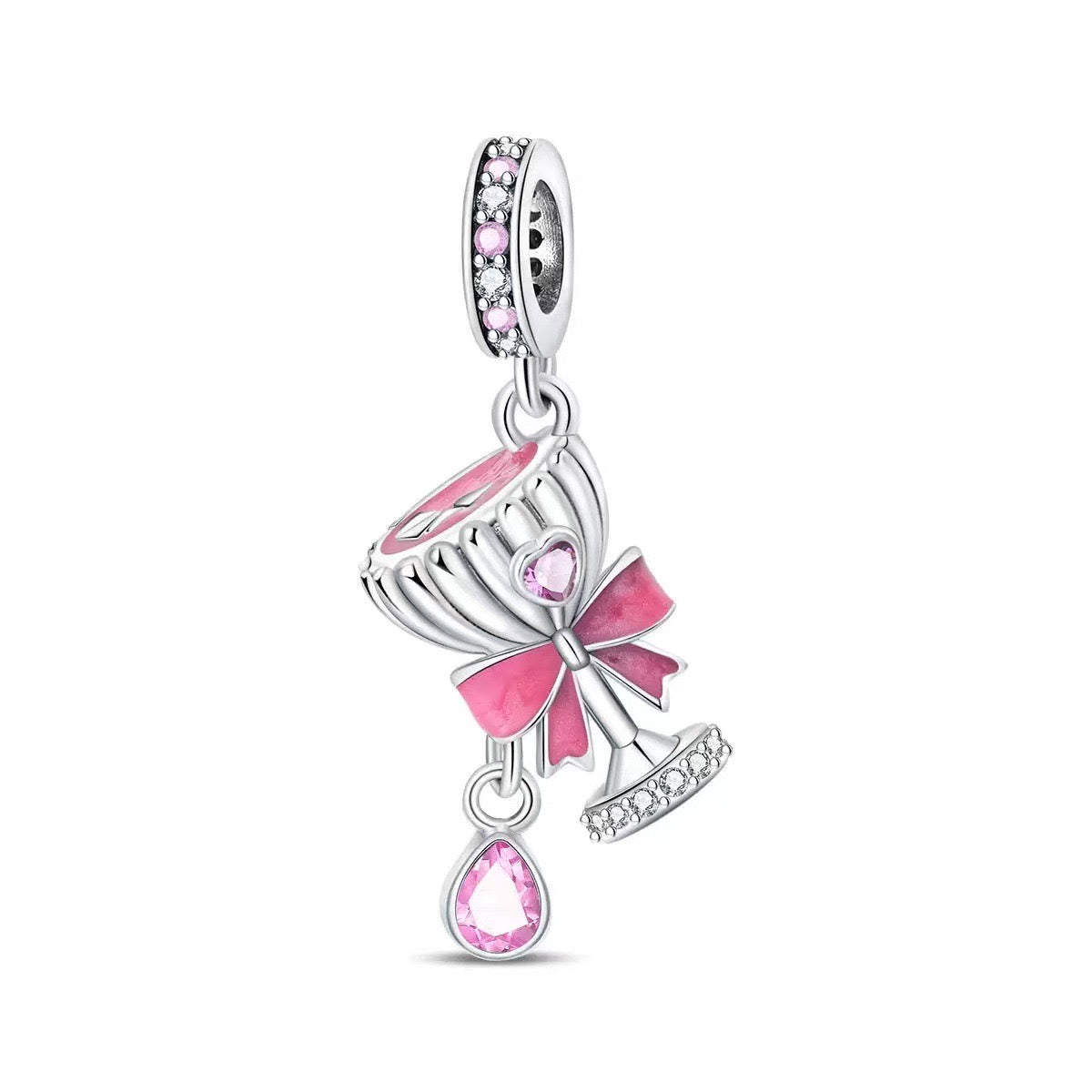 Charm copa rosa (M125)