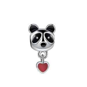 Charm panda corazon(B124)