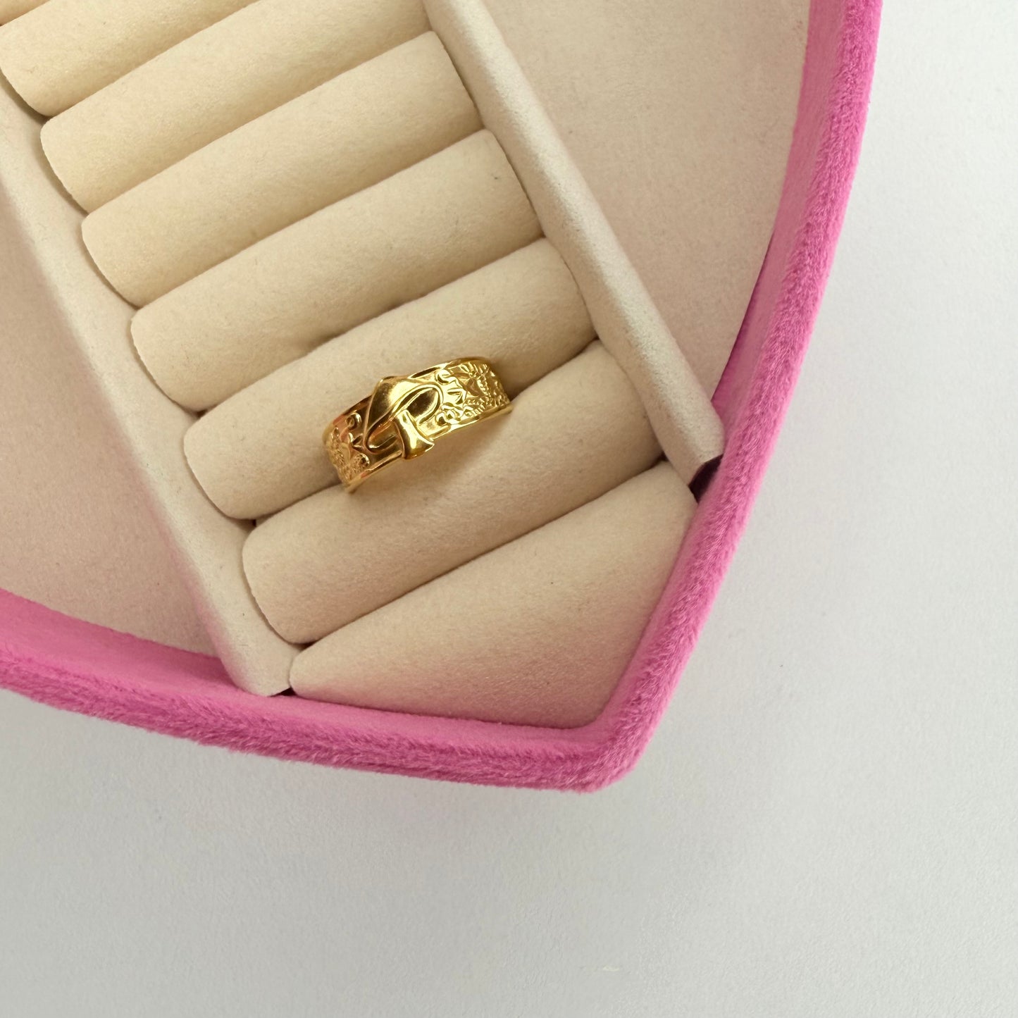 Anillo ajustable CHAPA DE ORO(S121.5)