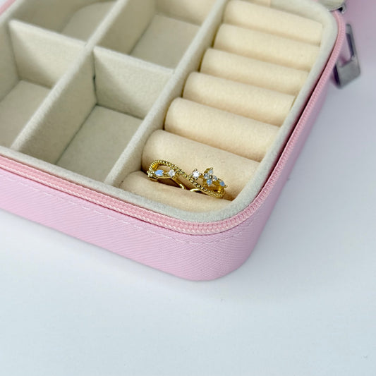 Anillo infinito ajustable CHAPA DE ORO 18k(K184)