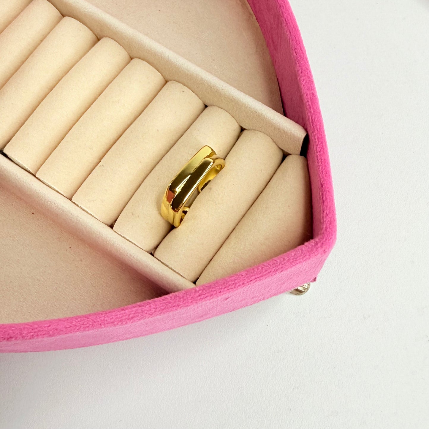 Anillo doble ajustable CHAPA DE ORO 18k(U7)