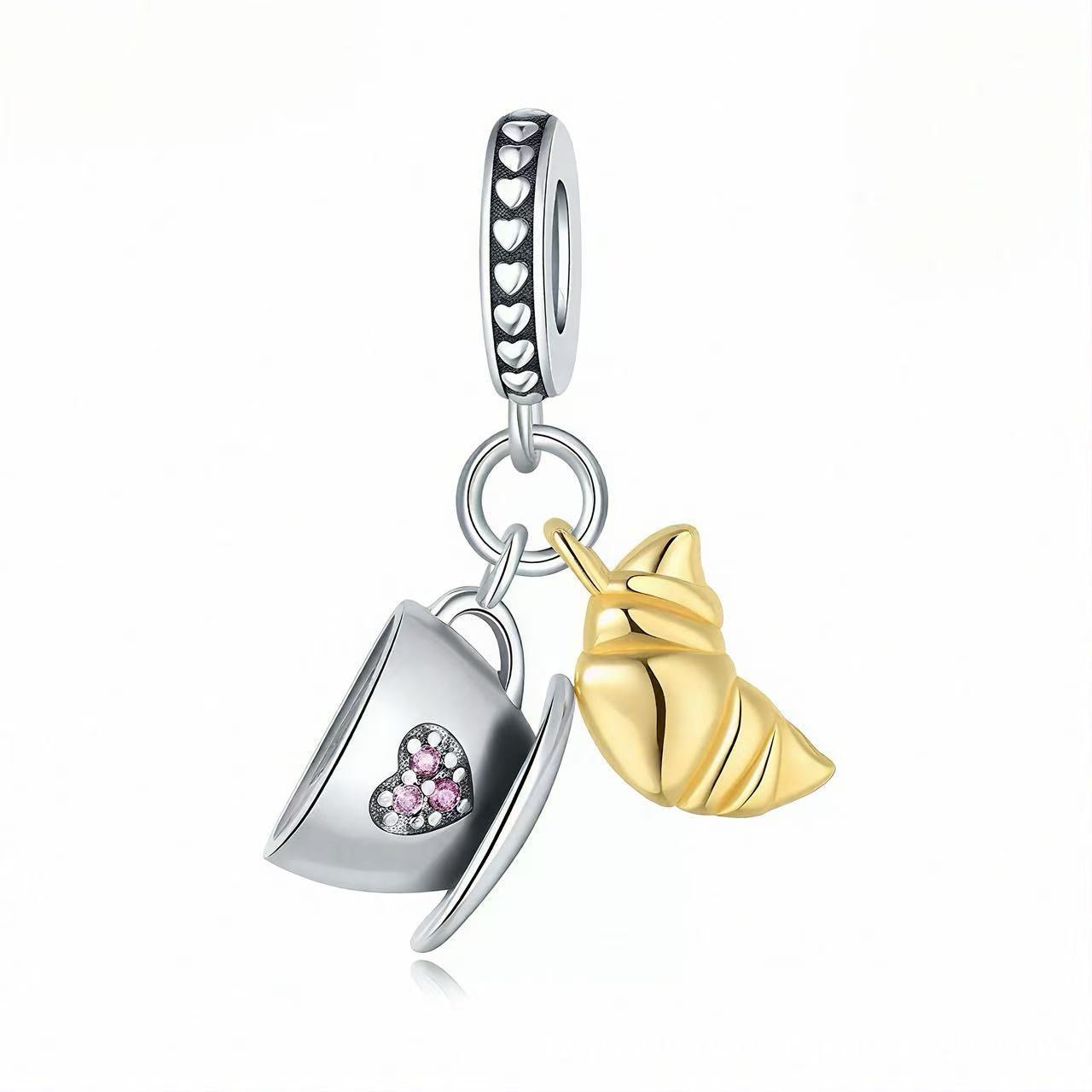 Charm taza cuernito(M131)
