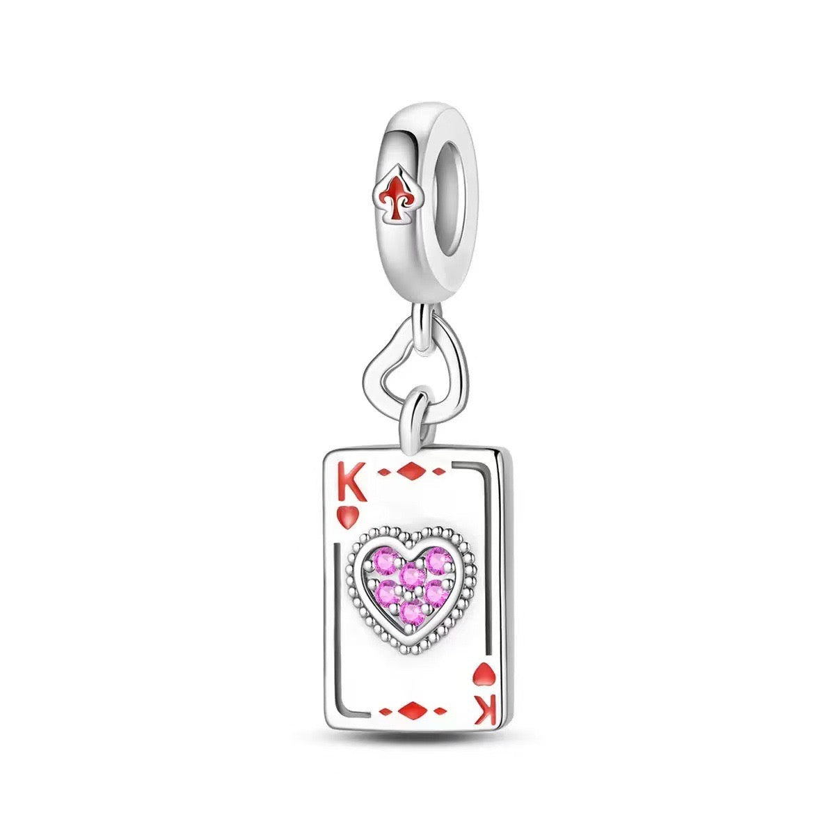 Charm carta rey(M140)