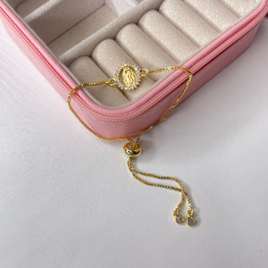 Pulsera virgen CHAPA DE ORO 18k(M108)