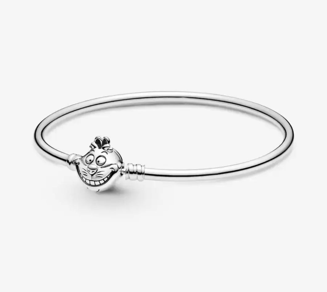 Pulsera Gato Alicia (Compatible con charms) PLATA S 925