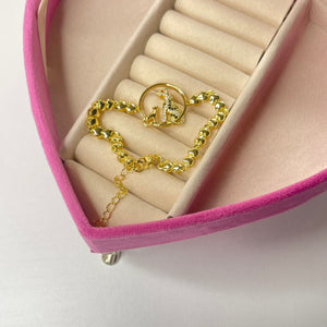 Pulsera familia leon CHAPA DE ORO 18k(I142)