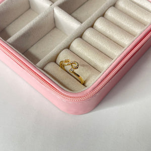 Anillo infinito ajustable CHAPA DE ORO 18k(K224)