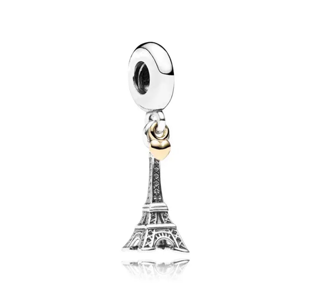 Charm Torre Eiffel corazon(P128)