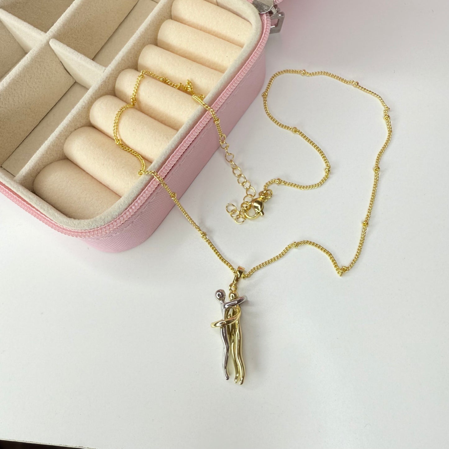 Collar pareja CHAPA DE ORO 18k(C133)