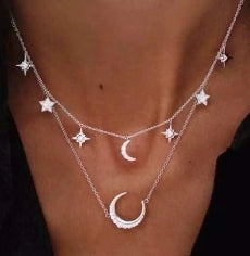 Collar luna estrellas(L149)