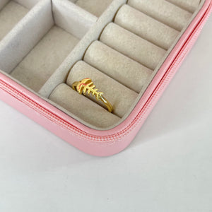 Anillo pez ajustable CHAPA DE ORO 18k(Q23)